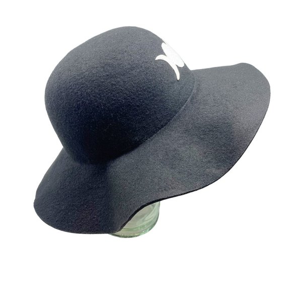 Phases of the Moon Black Felt Hat OS - Picture 3 of 11